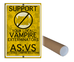 AS:VS Sign Poster